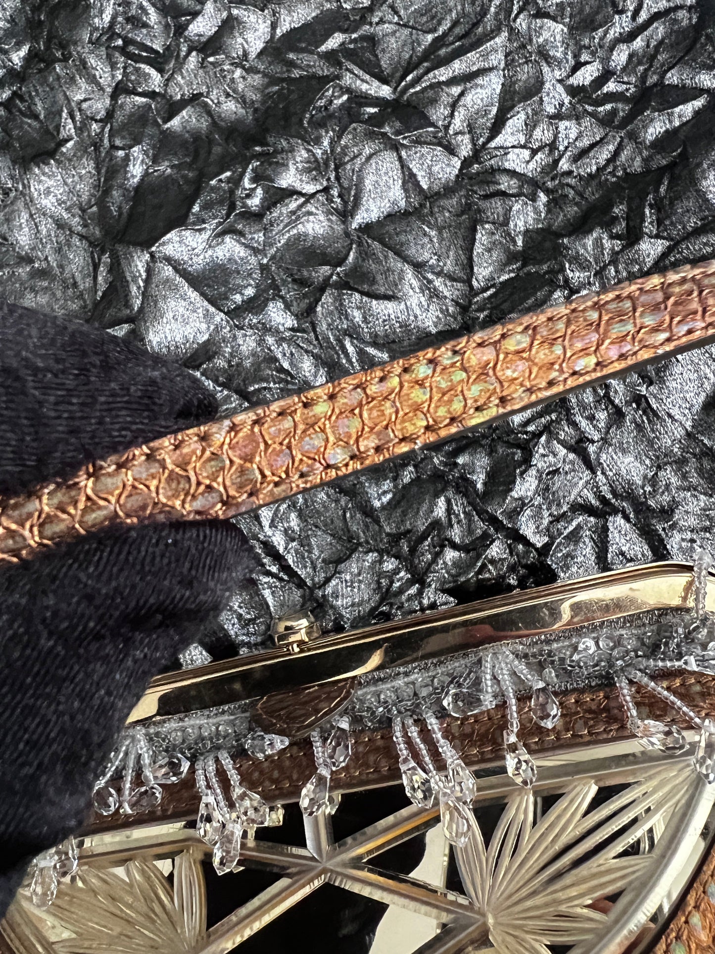 Rare Fendi beaded clutch