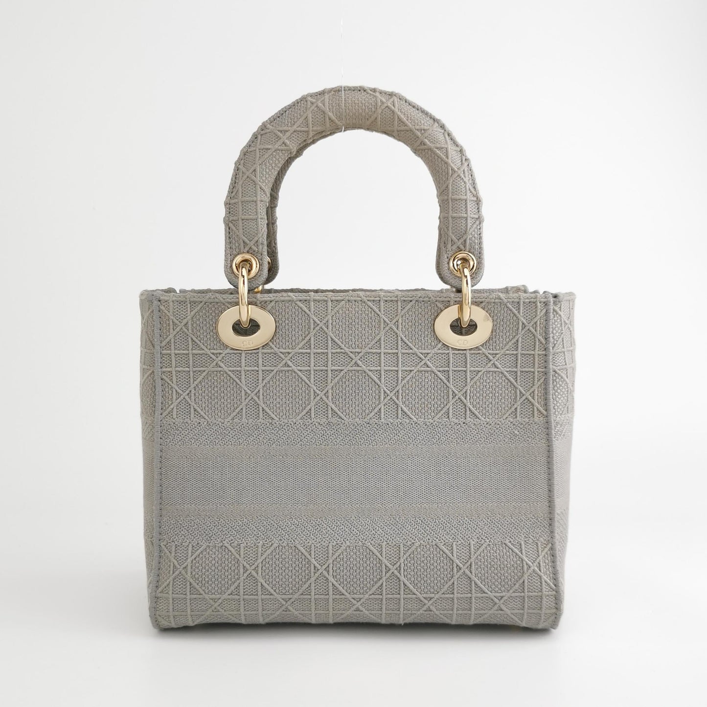 Lady Dior Medium Canvas Logo