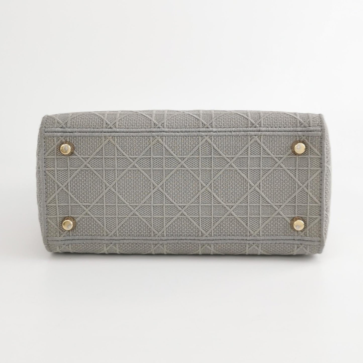 Lady Dior Medium Canvas Logo