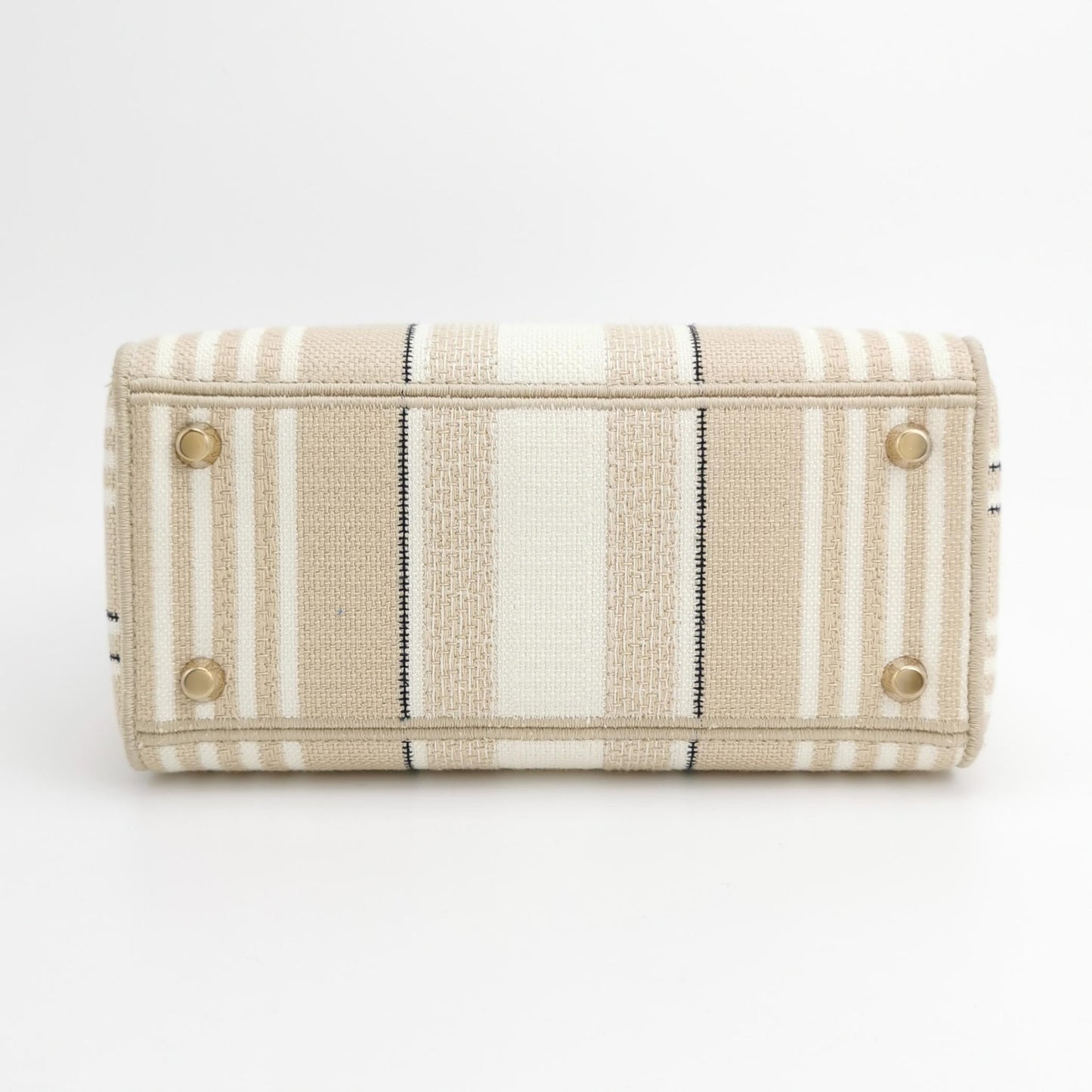 Lady Dior Medium Canvas Logo Logo