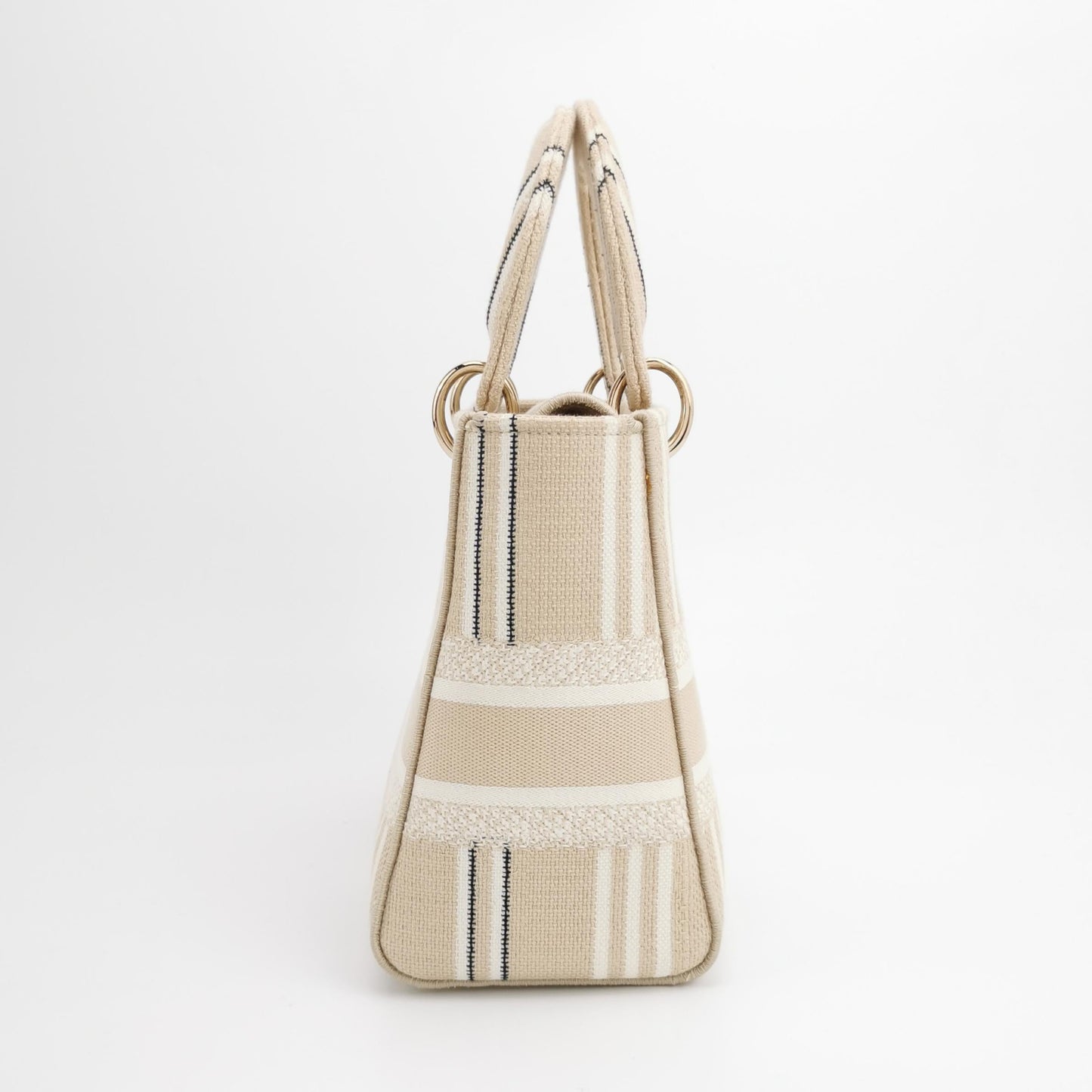 Lady Dior Medium Canvas Logo Logo