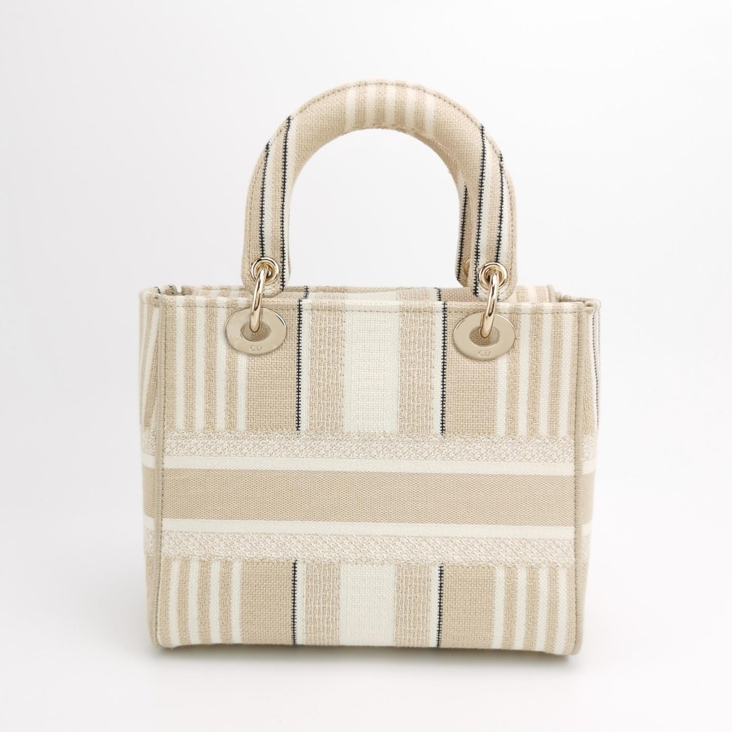 Lady Dior Medium Canvas Logo Logo