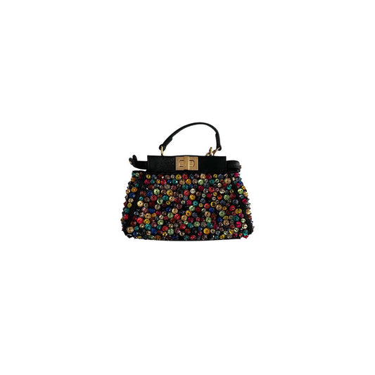 Fendi multicolor beaded mini peekaboo
