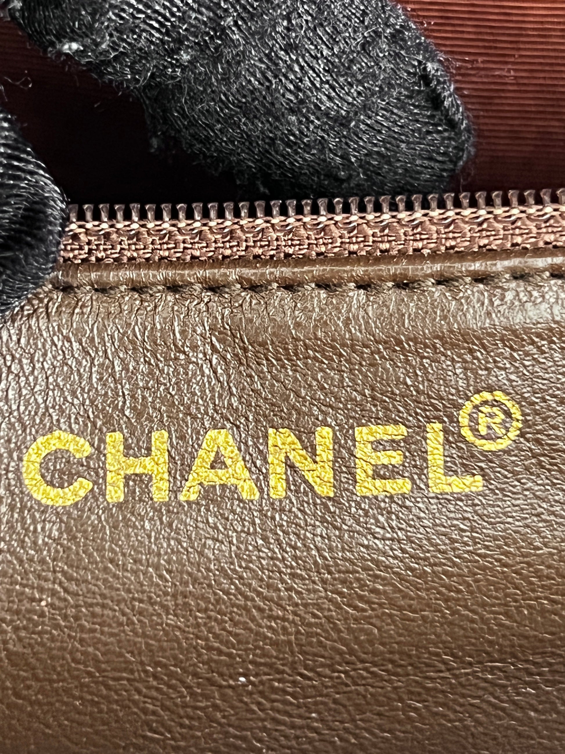 Chanel pony hair & velvet chocolate bar flap bag