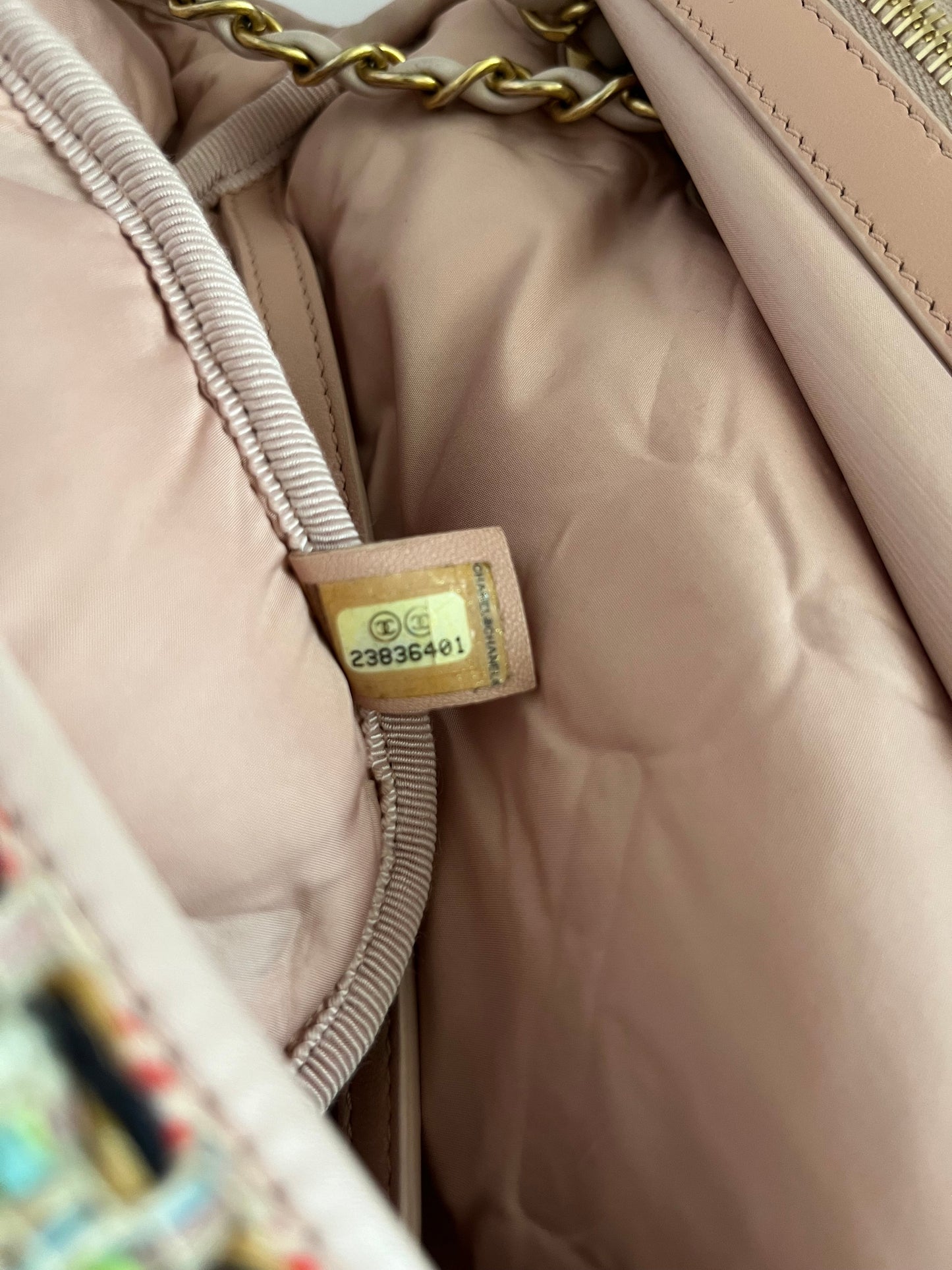 Chanel multicolor big size flap bag