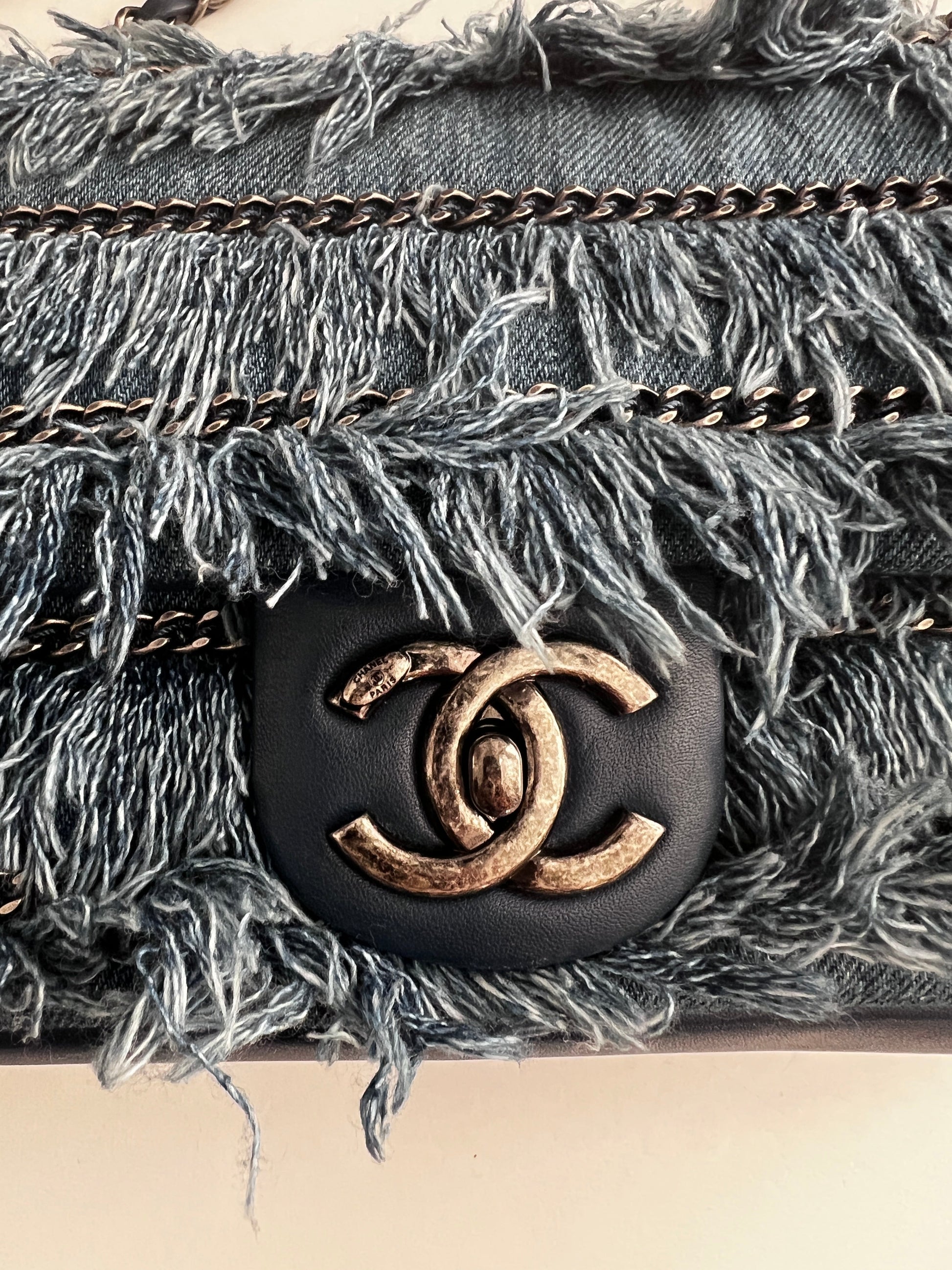 Chanel Paris-Dubai denim flap bag