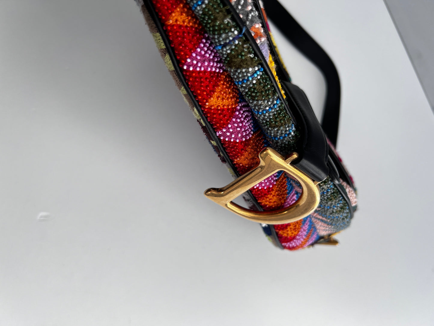 Dior new style beaded saddle bag from 2018 collection