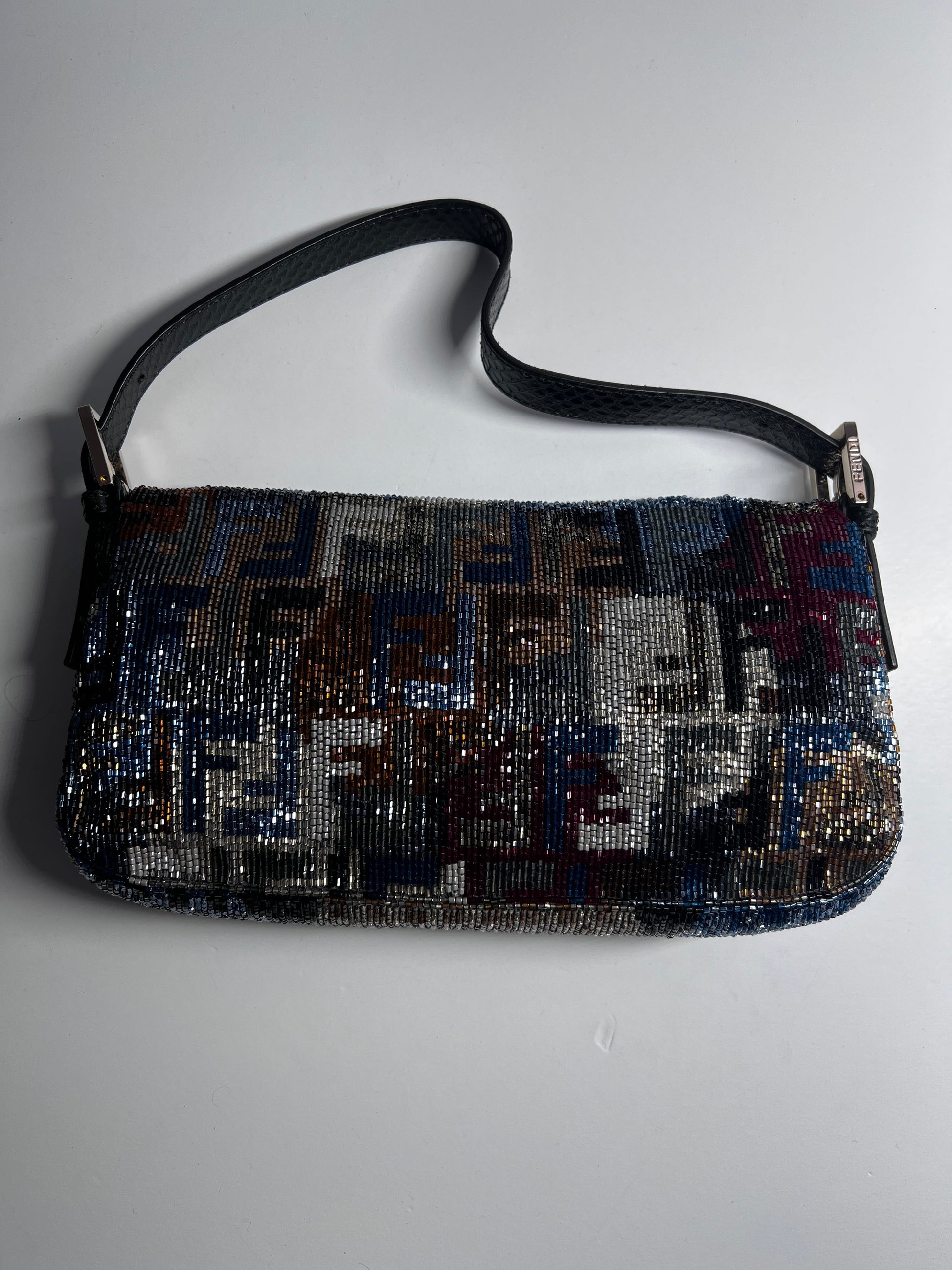 Fendi colorful FF beaded baguette