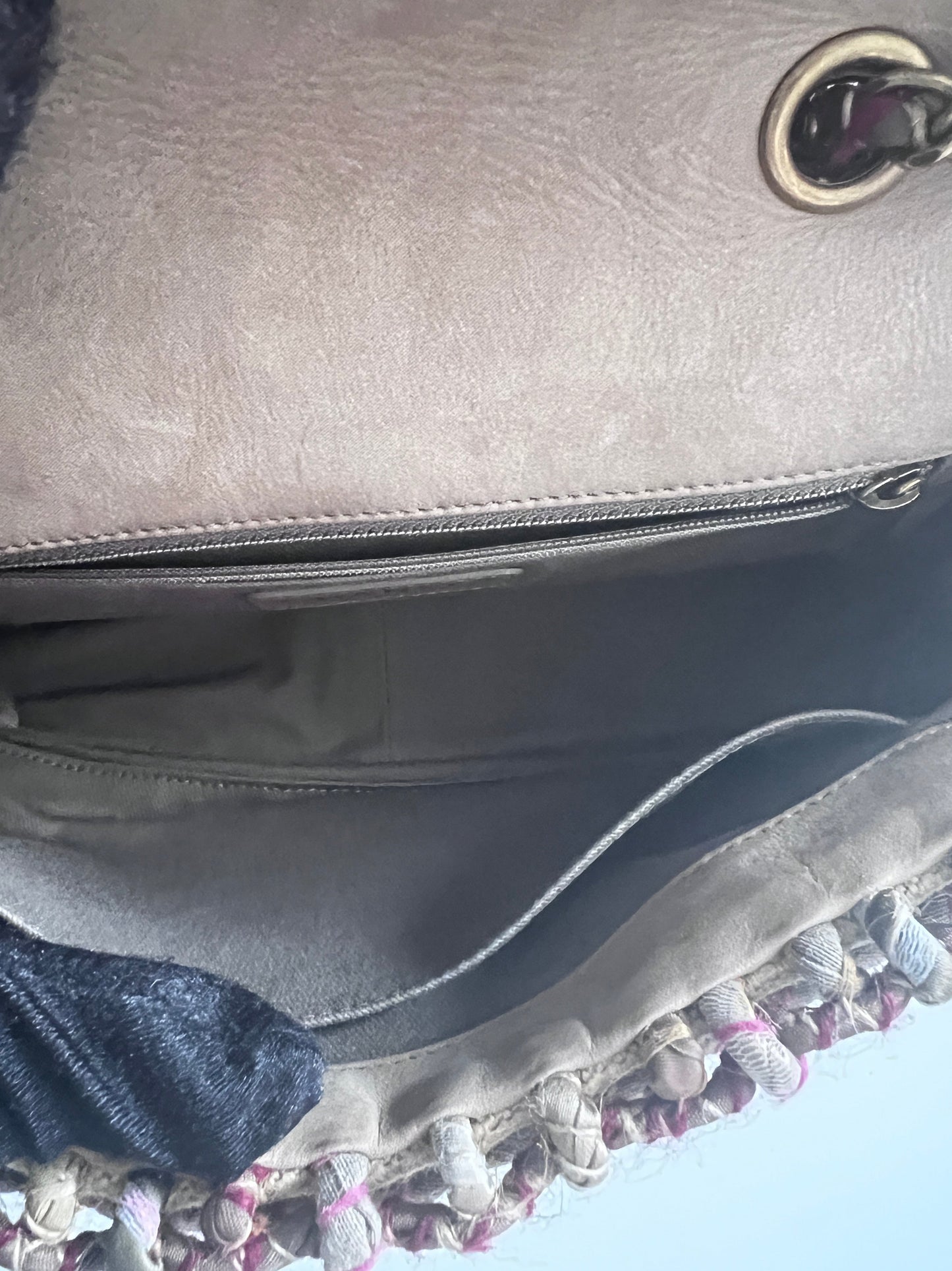 Chanel Limited Edition 2015 Dubai Resort Runway Woven Pom Pom Classic Flap Bag