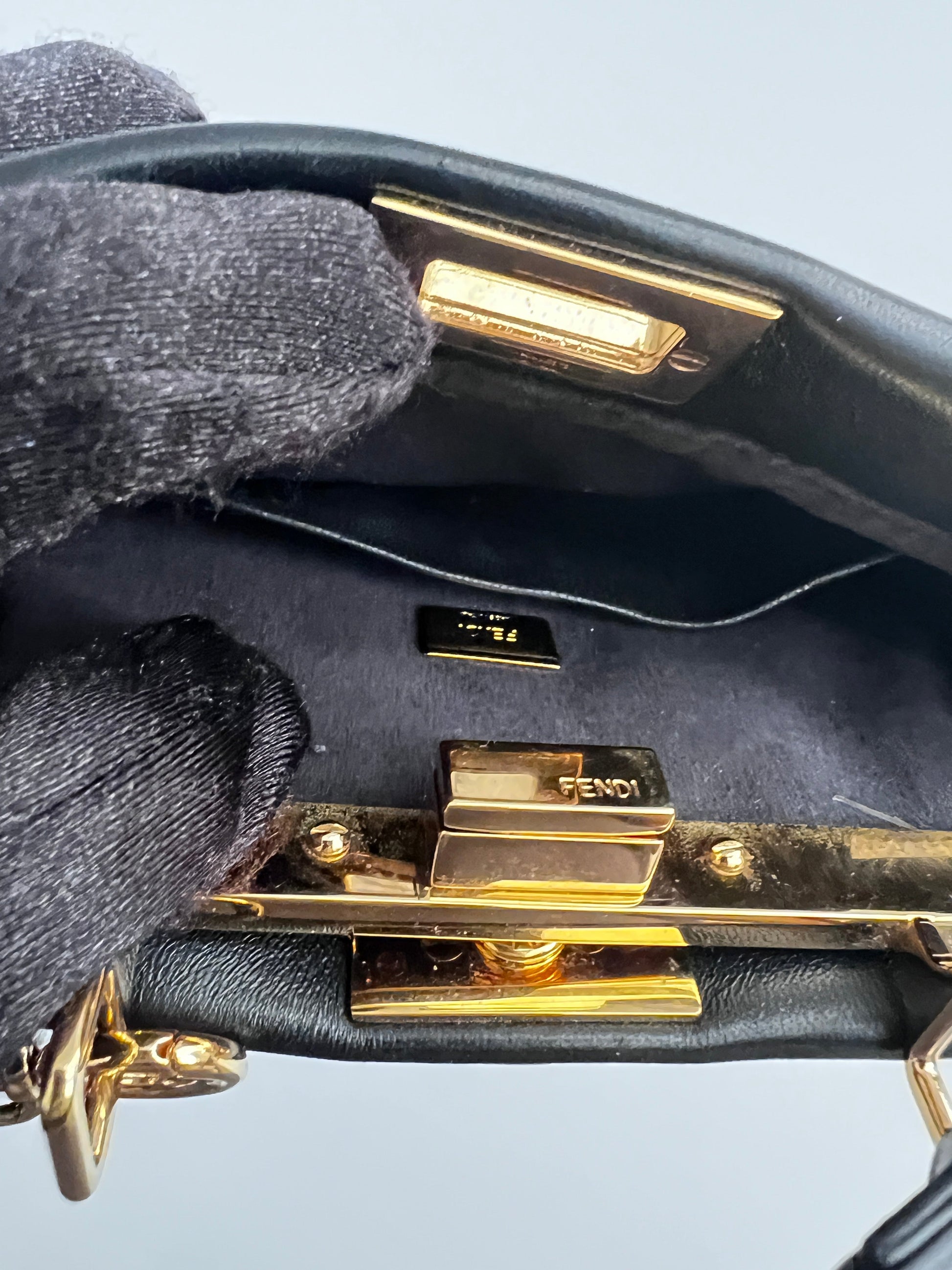 Fendi multicolor beaded mini peekaboo