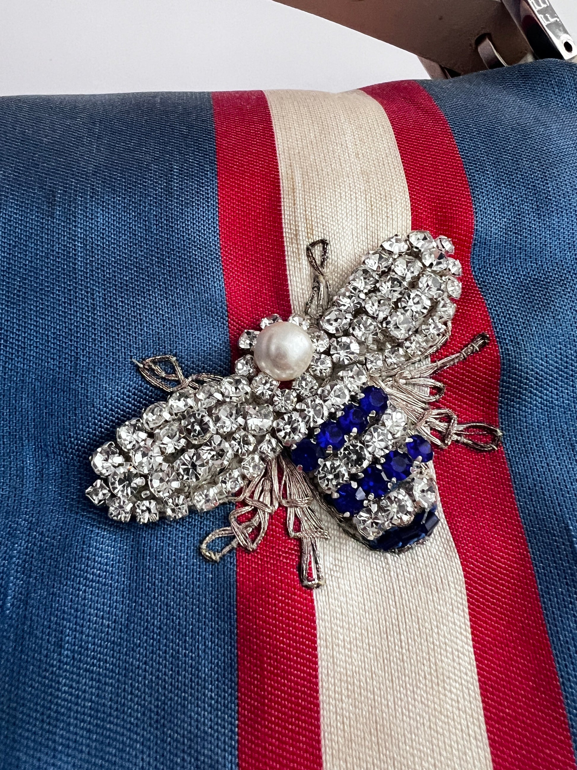 Vintage Fendi insect strip baguette