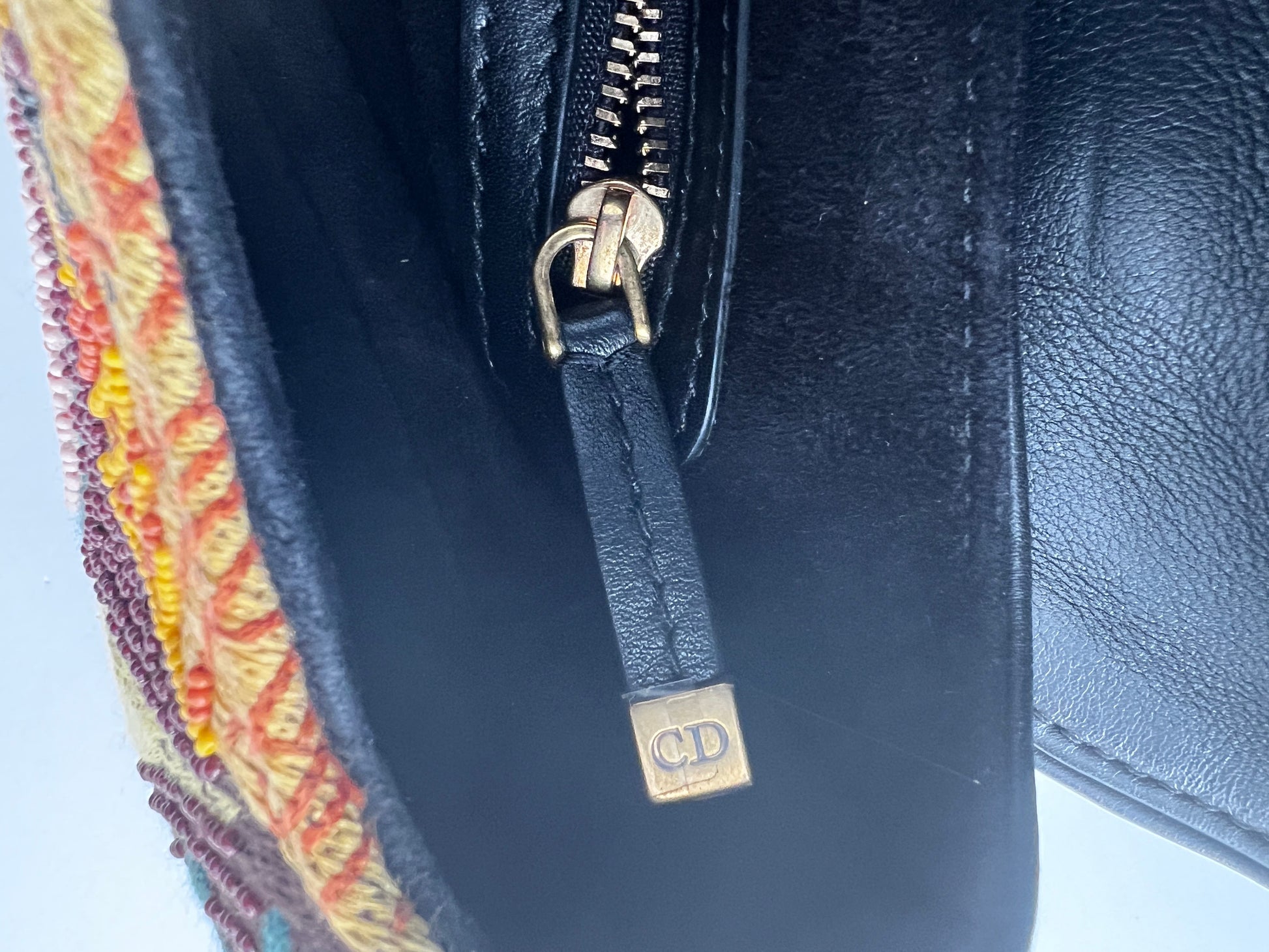 Dior new style beaded saddle bag from 2018 collection