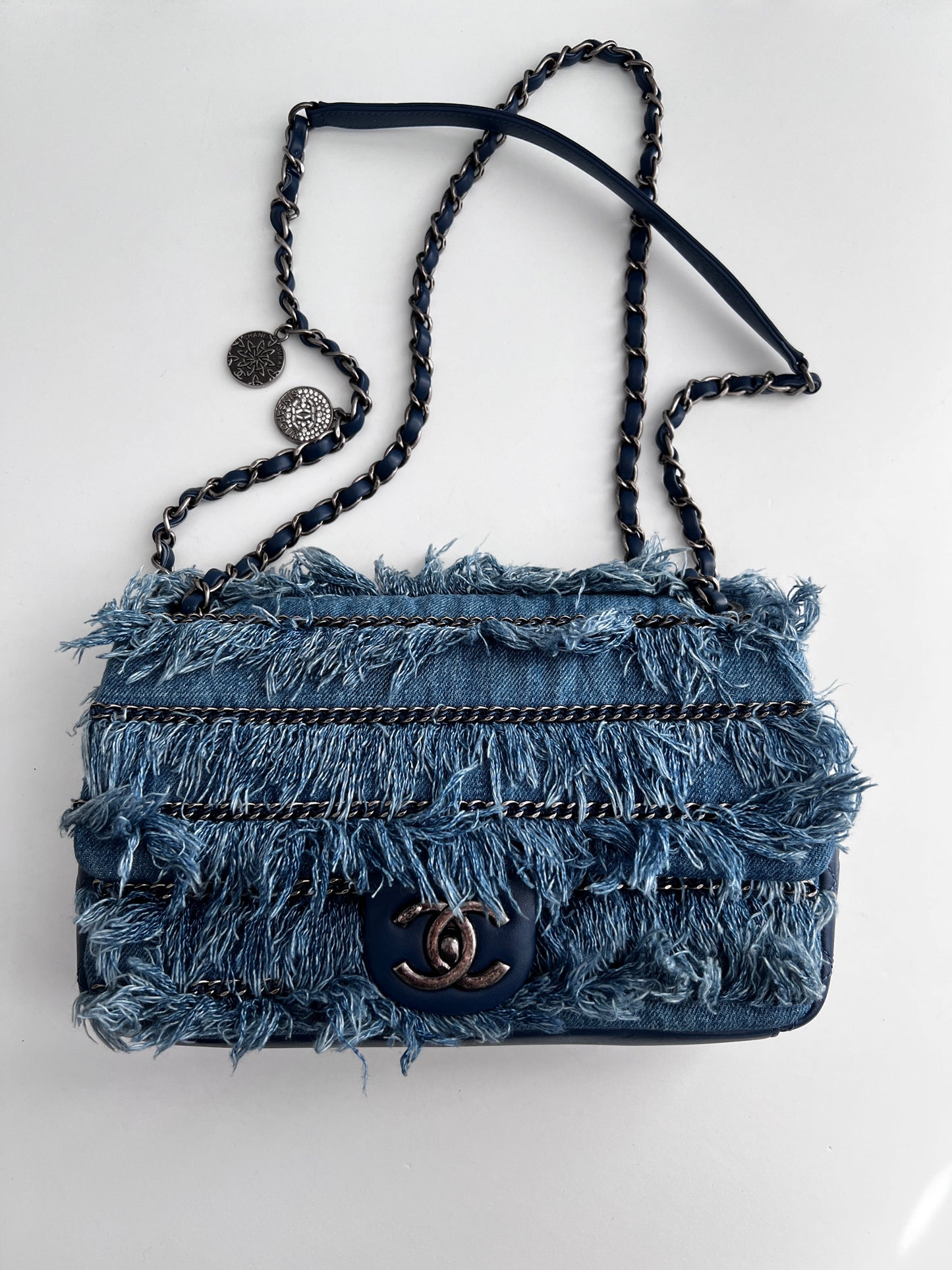 Chanel Paris-Dubai denim flap bag