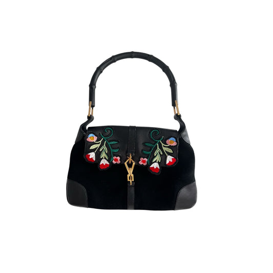 Vintage Gucci floral embroidered bag