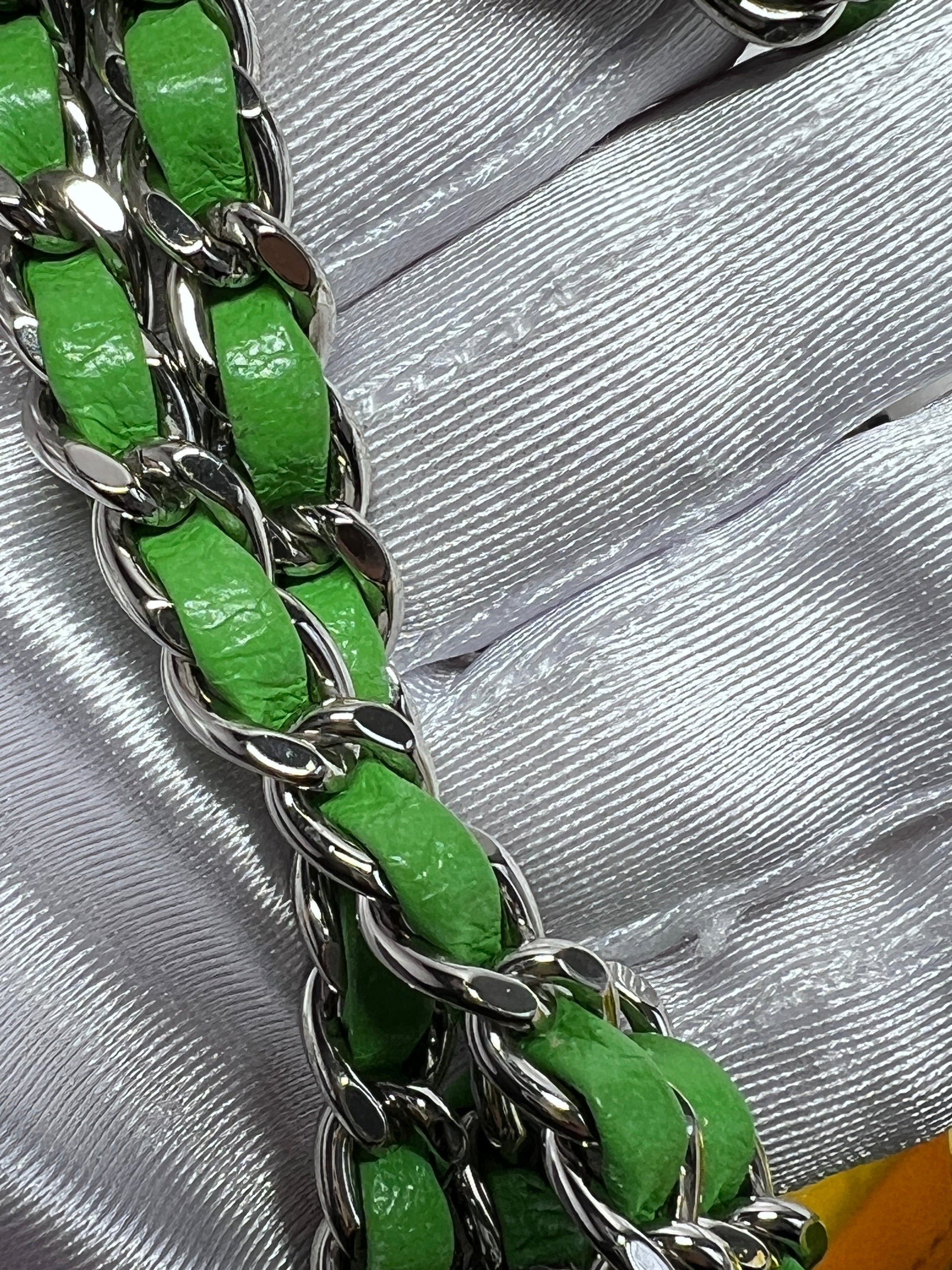 Chanel coco splash mini rectangular flap bag pink& yellow