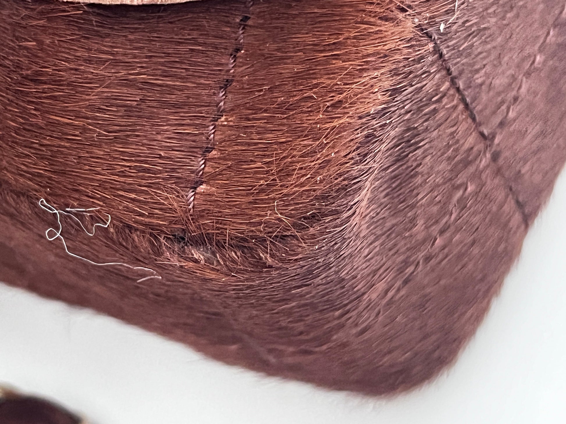 Chanel pony hair & velvet chocolate bar flap bag