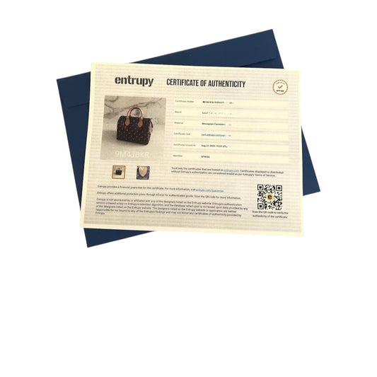 Entrupy Authentication Certificate